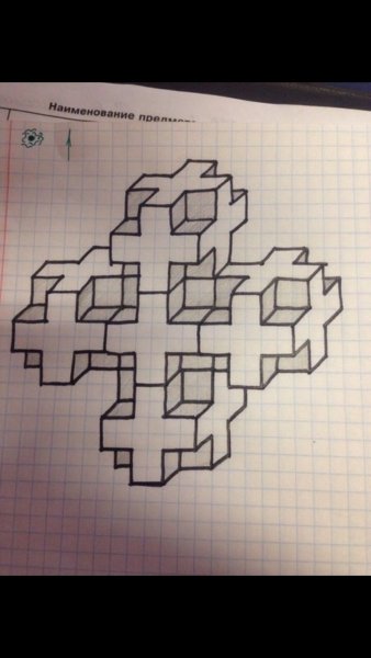 Снеговик по клеточкам для дошкольников