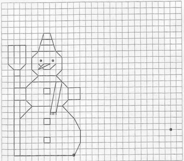 Рисунки по клеточкам раскраска