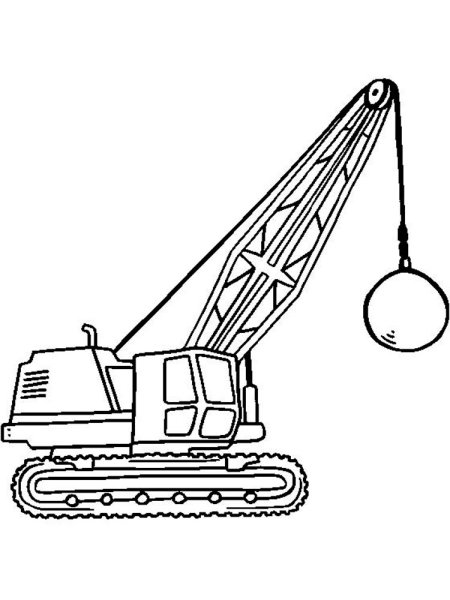 Раскраска строительная техника
