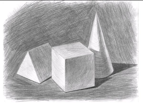 Рисование объемных фигур