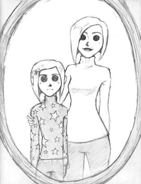 Коралина Джонс срисовка