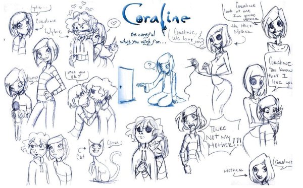 Скетчбук Коралина