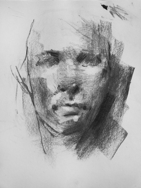 Рисунки углем