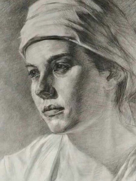 Девушка со спины рисунок