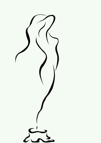 Силуэт девушки