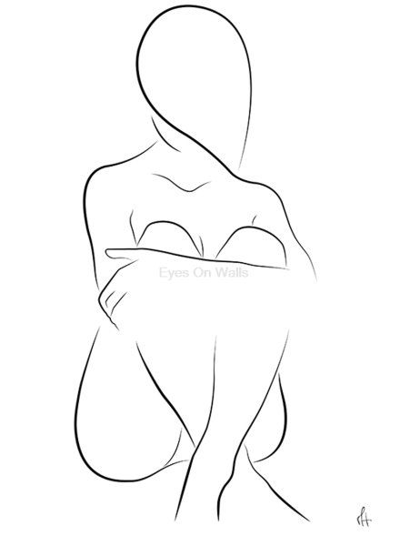 Силуэт одной линией