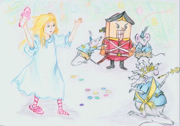 Иллюстрация к сказке Щелкунчик и мышиный Король нарисовать