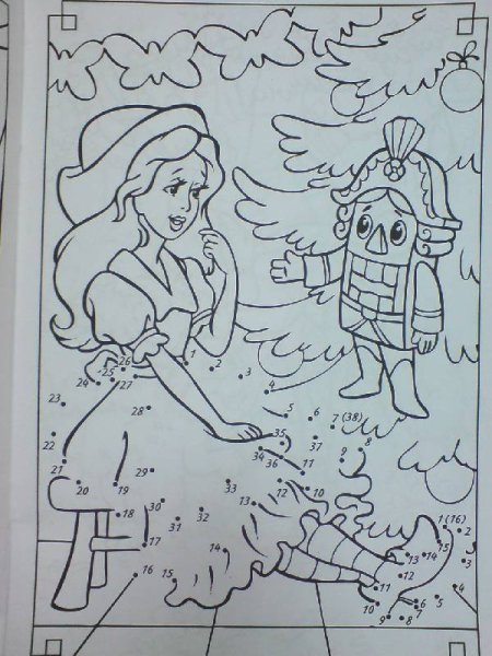 Рисование по точкам Щелкунчик