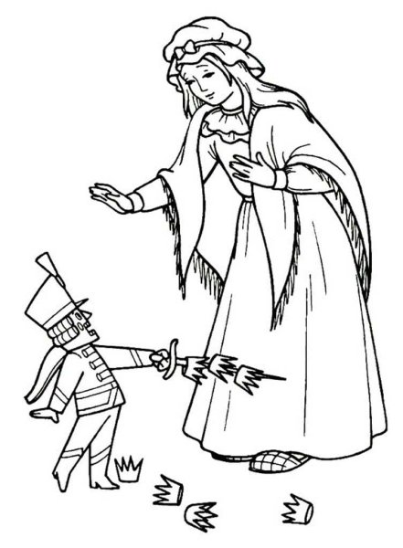 Раскраски к сказке Щелкунчик и мышиный Король