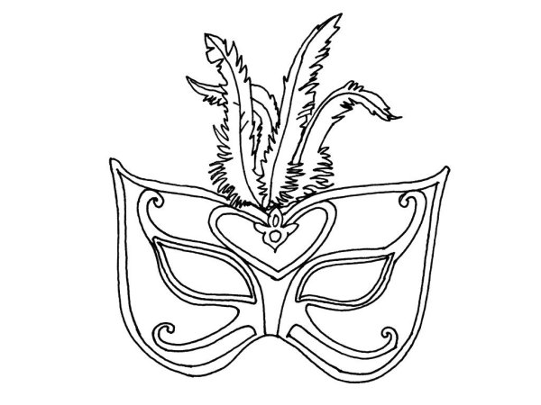 Маска для раскрашивания рисунок