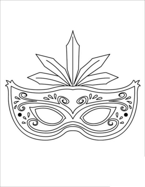Театральные маски для раскрашивания