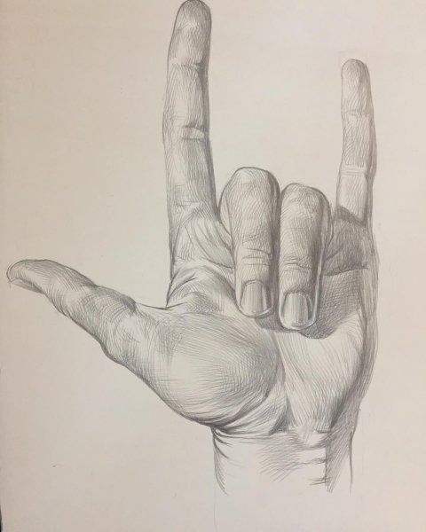 Руки карандашом