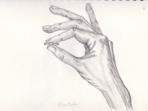 Зарисовки рук карандашом