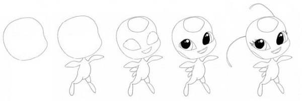 Рисунок Тики из леди баг