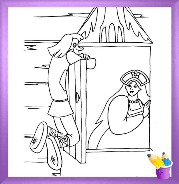 Раскраска "Летучий корабль"