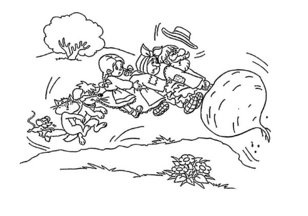 Сказки-раскраски. Репка