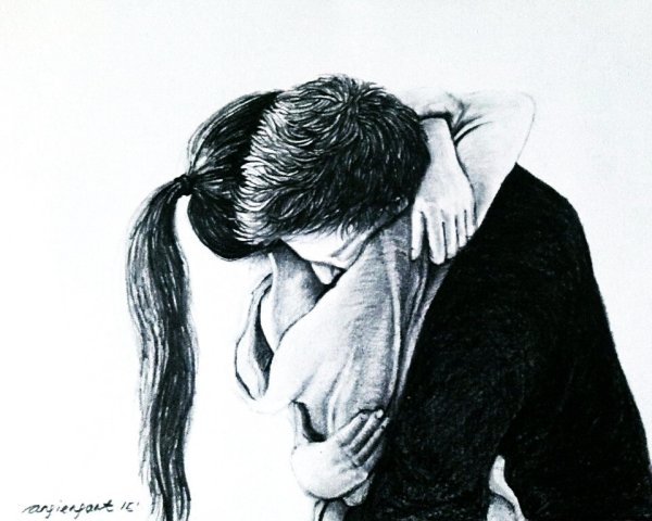 Объятия рисунок