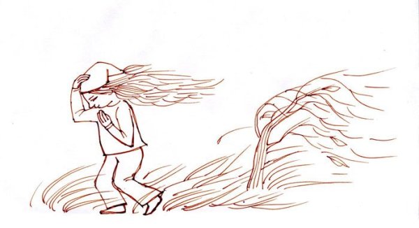 Ветер рисунок