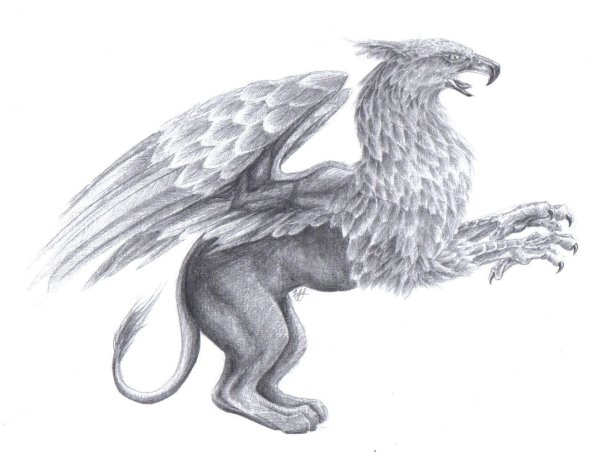 Мистические существа карандашом