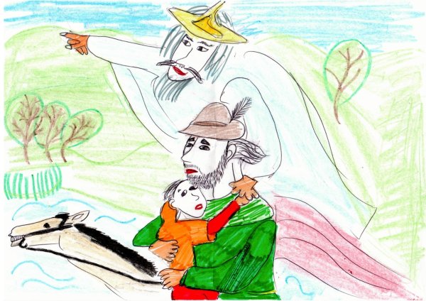 Рисунок к балладе Шуберта Лесной царь