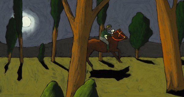 Нарисовать иллюстрацию к балладе Лесной царь