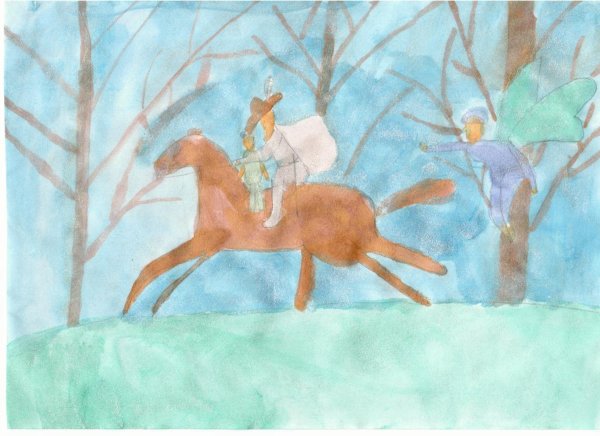 Лесной царь Шуберт рисунок