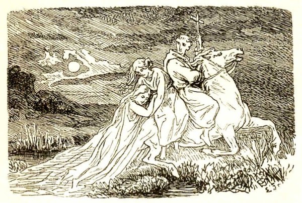 Лесной царь черно белый