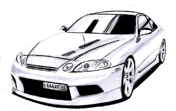 Тойота эскиз