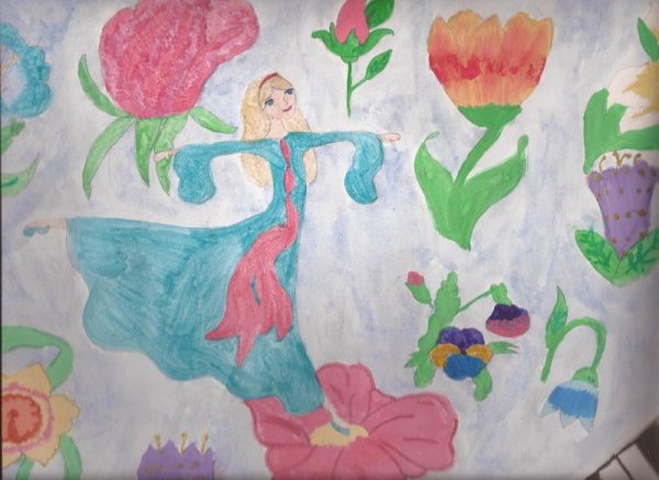 Детские рисунки цветы