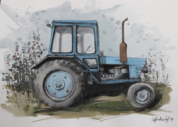 Трактор Гоша рисунок