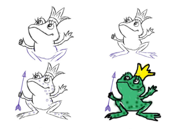 Царевна лягушка рисунок