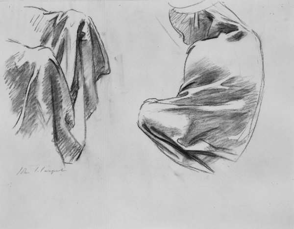 Леонардо да Винчи складки ткани