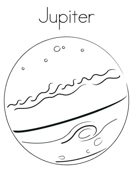 Планеты солнечной системы раскраска Юпитер