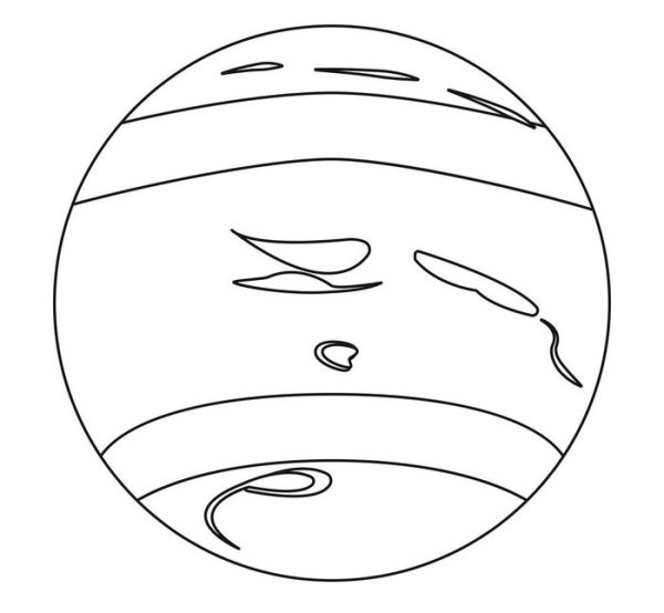 Планета Нептун раскраска