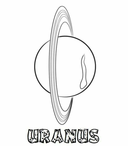 Планета Уран раскраска для детей