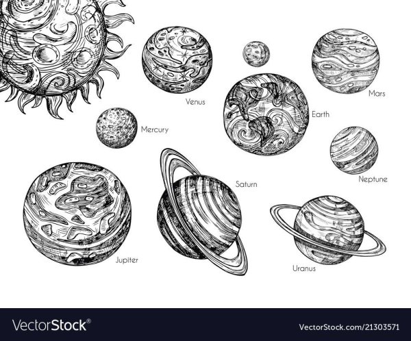 Планета Меркурий эскиз