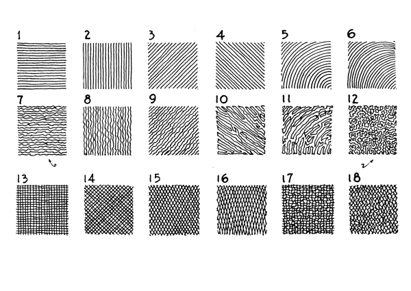 Разные штриховки
