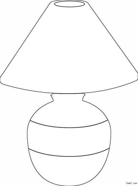 Настольная лампа рисунок