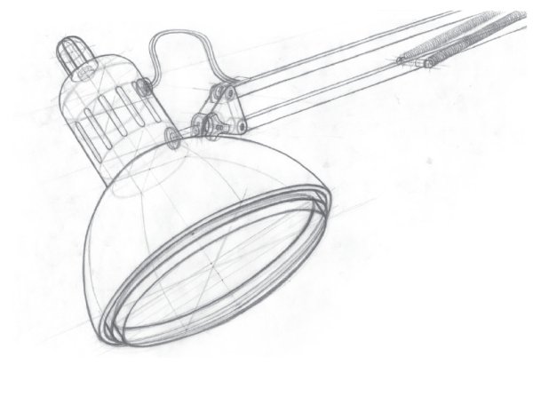 Зарисовка лампы