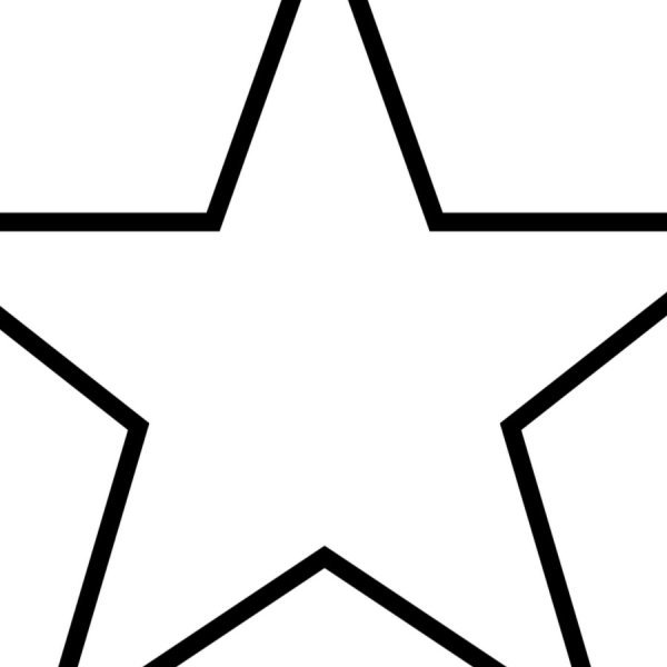 Раскраска звезда пятиконечная