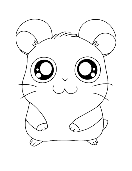 Хомячок рисунок карандашом