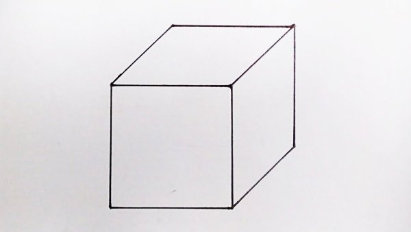 Объемное рисование куб