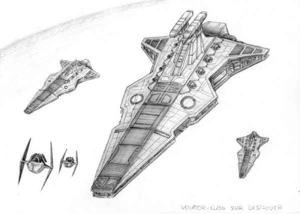 Звёздный разрушитель Венатор чертёж