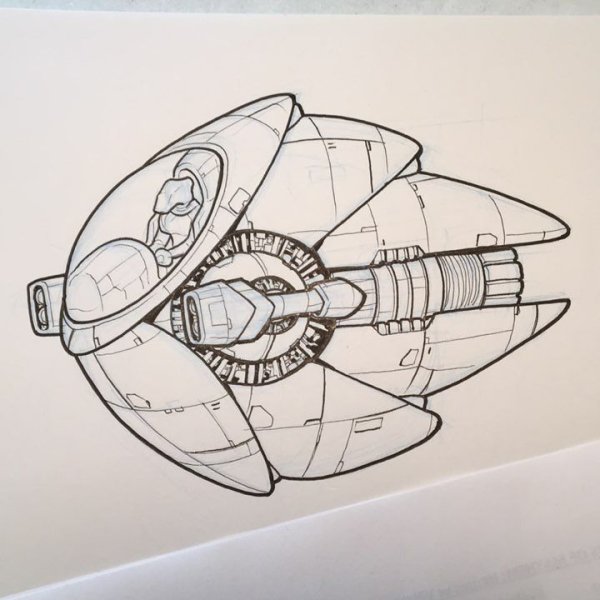 Космический корабль эскиз