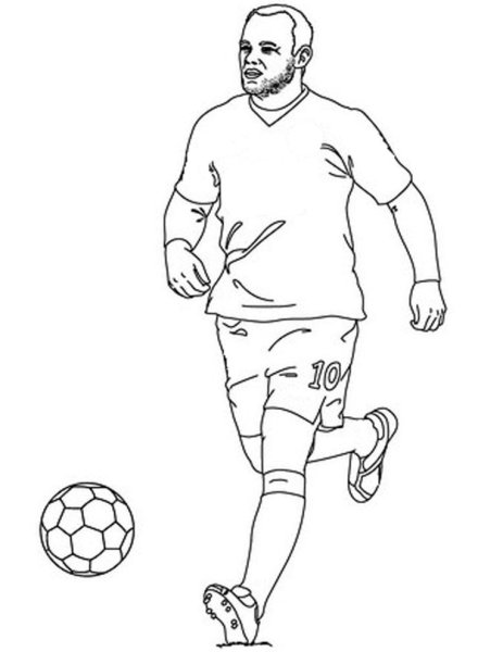 Раскраска футболист Криштиану Роналду