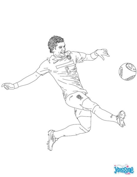 Футбольный вратарь раскраска
