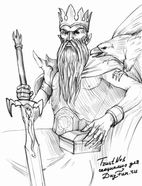 Царь раскраска