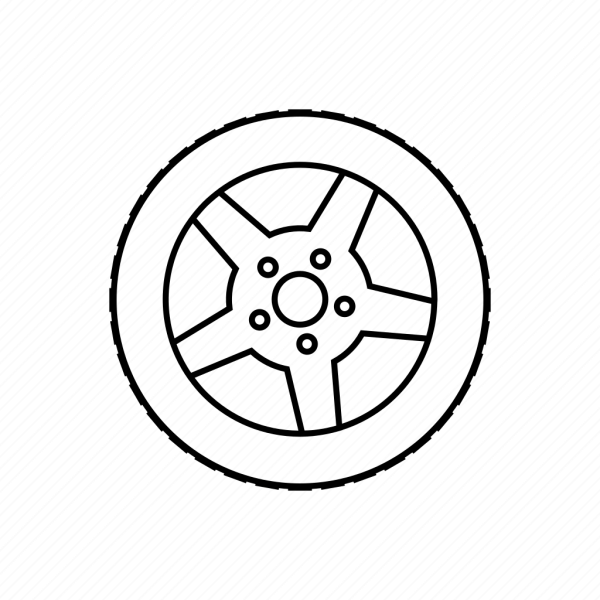 Нарисовать колесо машины