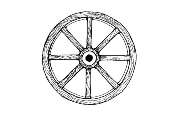 Колесо раскраска для детей