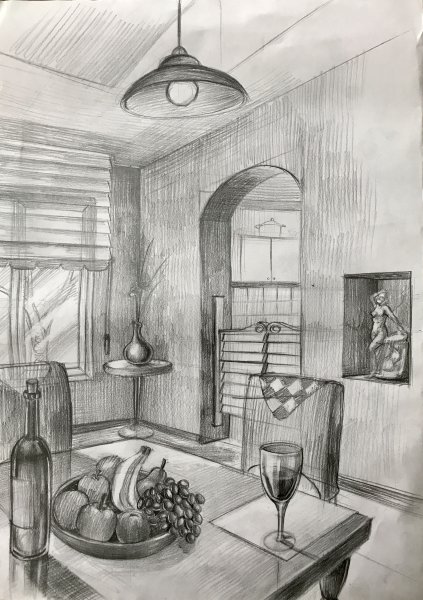 Эскиз предмета интерьера